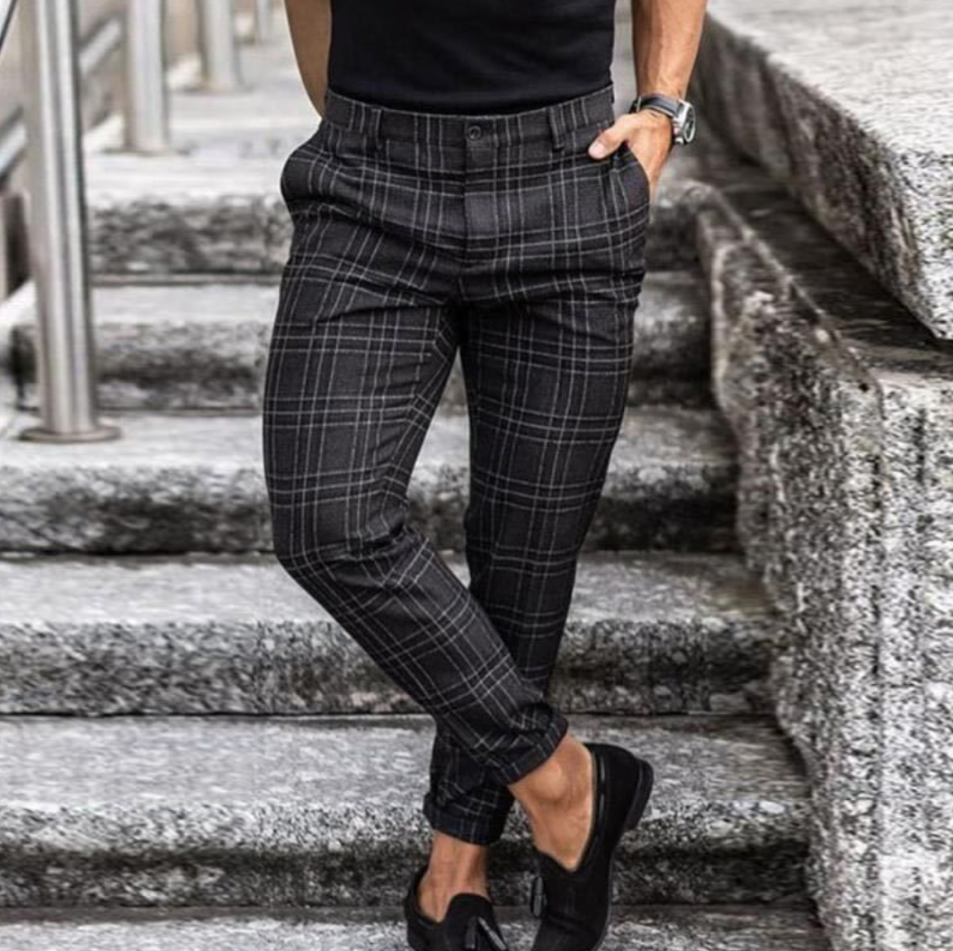 Hellgrau chino hose für herren